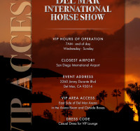 Sacramento International Horse Show VIP Access Digital Flyer